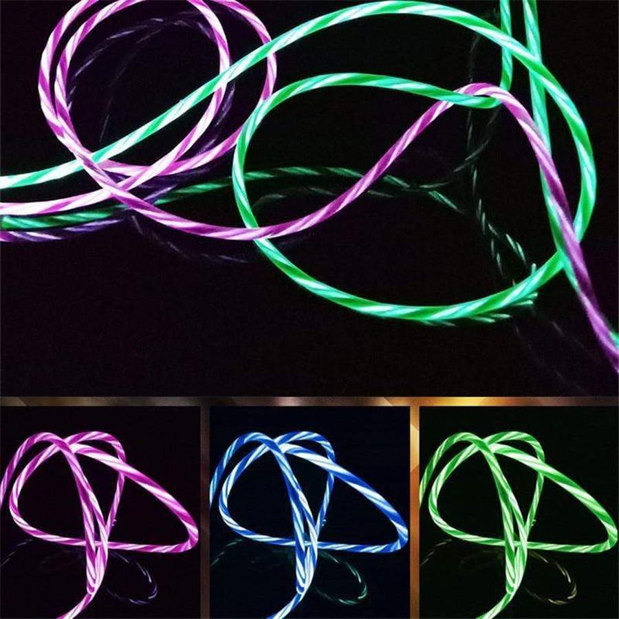 LED Glowing USB Charging Cable for iPhone & Samsung The Ambiguous Otter
