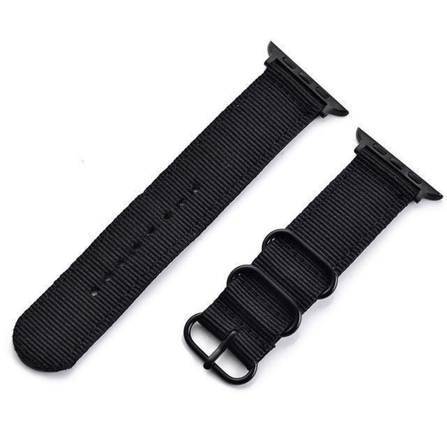 Lightweight Nylon Canvas Apple Watch Band black / For 38MM and 40MM The Ambiguous Otter