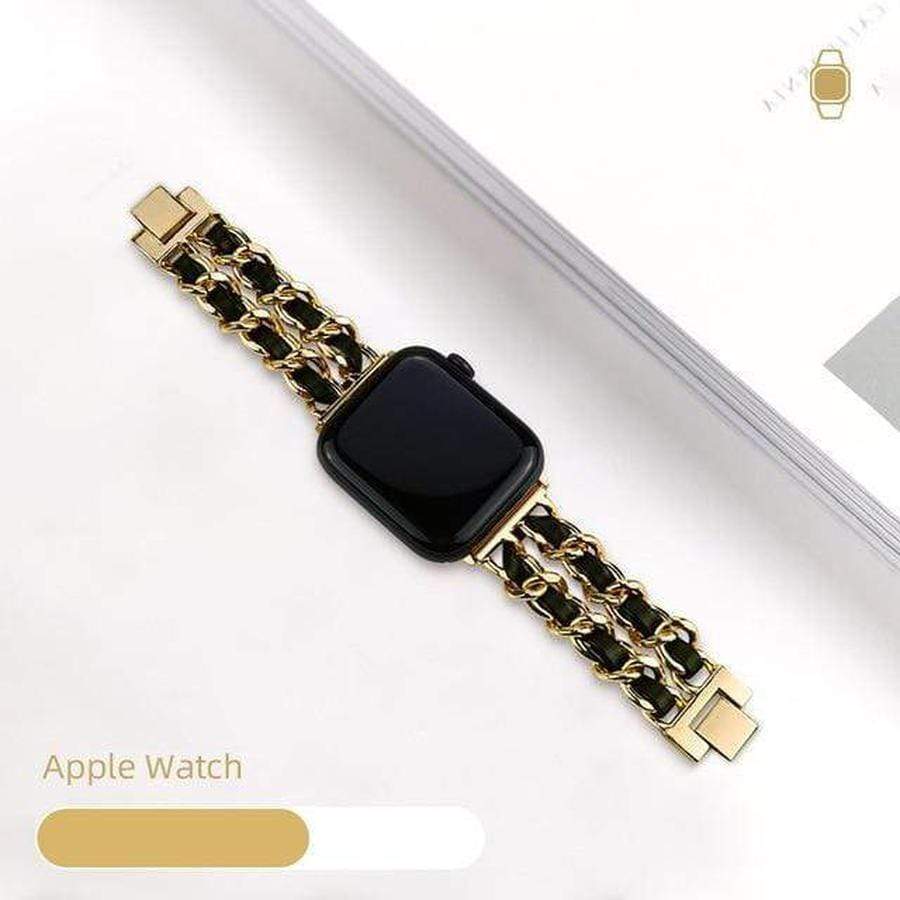 Lydiara Apple Watch Bracelet Band Gold Black / 38mm | 40mm The Ambiguous Otter