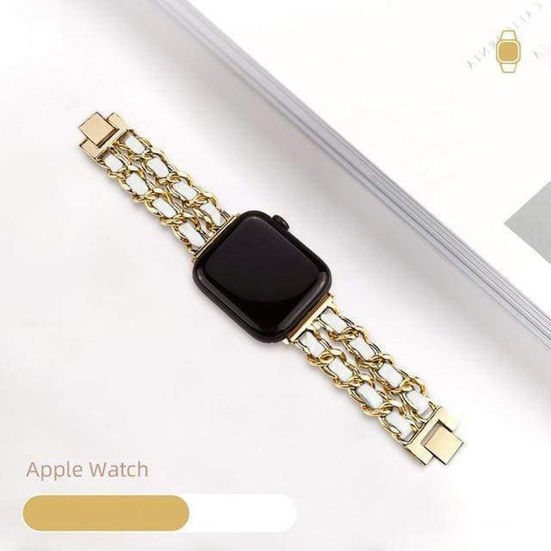 Lydiara Apple Watch Bracelet Band Gold White / 38mm | 40mm The Ambiguous Otter