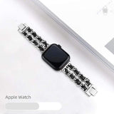 Lydiara Apple Watch Bracelet Band Silver Black / 38mm | 40mm The Ambiguous Otter