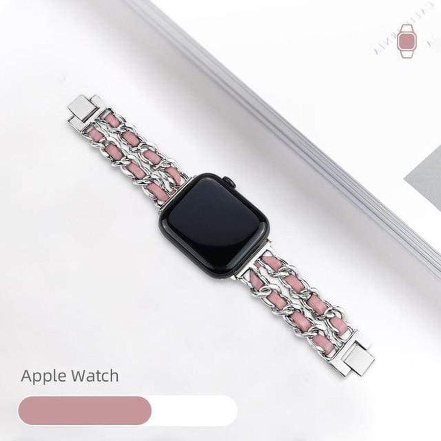 Lydiara Apple Watch Bracelet Band Silver Pink / 38mm | 40mm The Ambiguous Otter