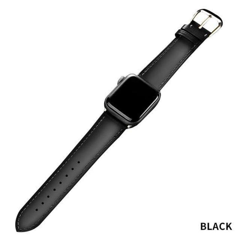 Maxen Apple Watch Genuine Leather Band Black / 42mm | 44mm The Ambiguous Otter