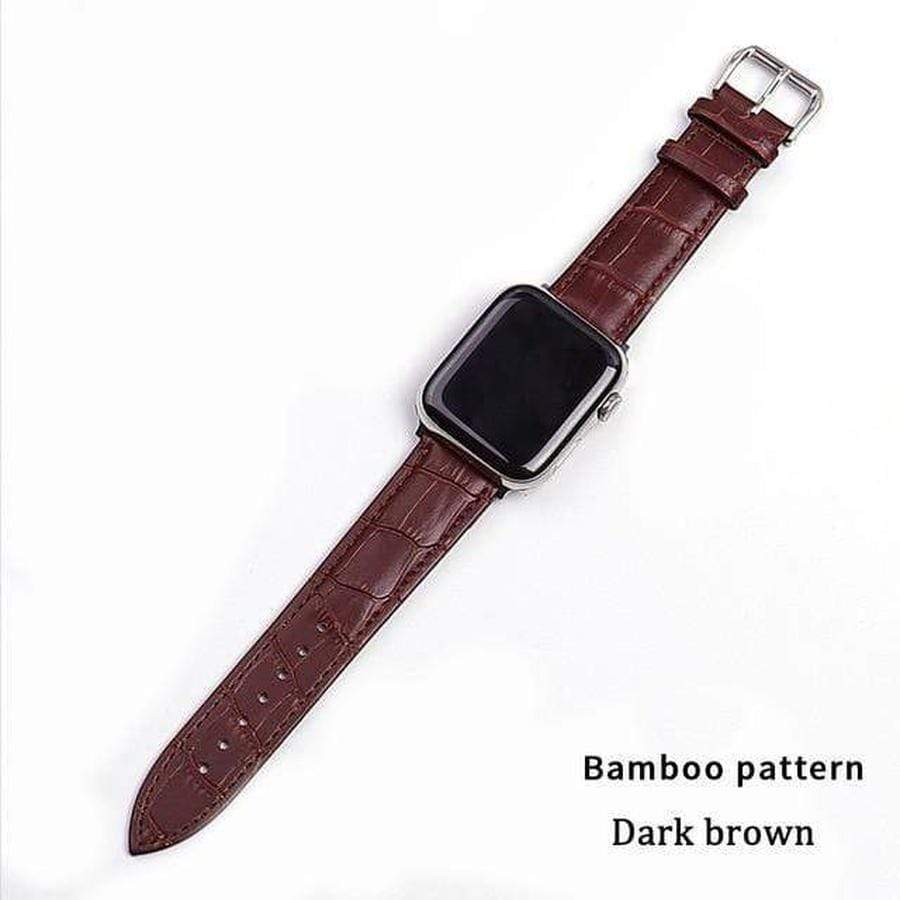 Maxen Apple Watch Genuine Leather Band Dark brown 1 / 38mm | 40mm The Ambiguous Otter