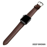 Maxen Apple Watch Genuine Leather Band Dark brown / 42mm | 44mm The Ambiguous Otter