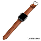 Maxen Apple Watch Genuine Leather Band Light Brown / 42mm | 44mm The Ambiguous Otter