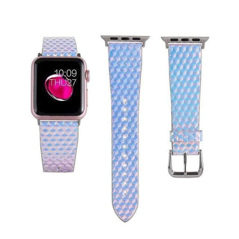 Mermaid Apple Watch Leather Band Blue / For 42mm and 44mm The Ambiguous Otter