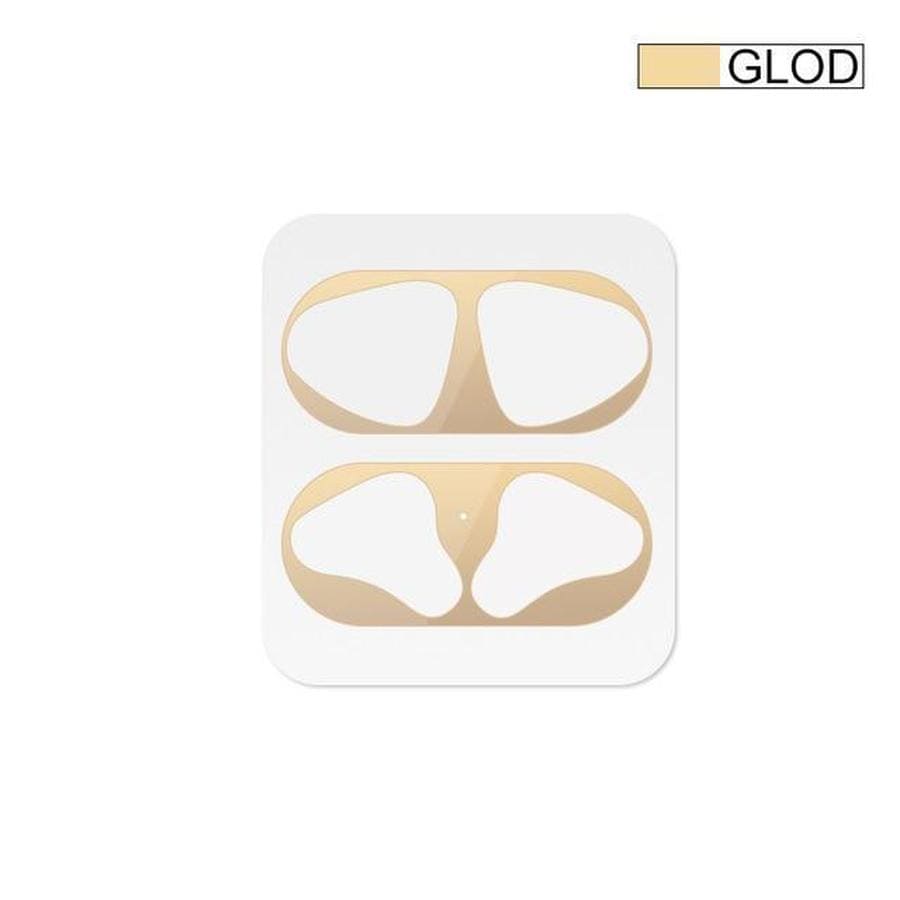 Metal Protective Dust Guard Sticker | AirPods Gold The Ambiguous Otter
