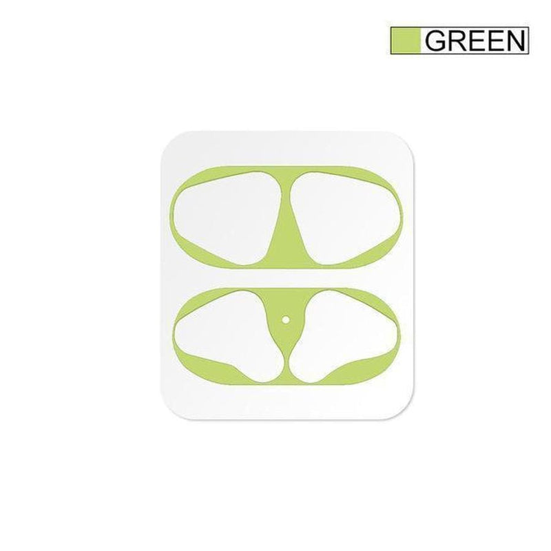 Metal Protective Dust Guard Sticker | AirPods Green The Ambiguous Otter