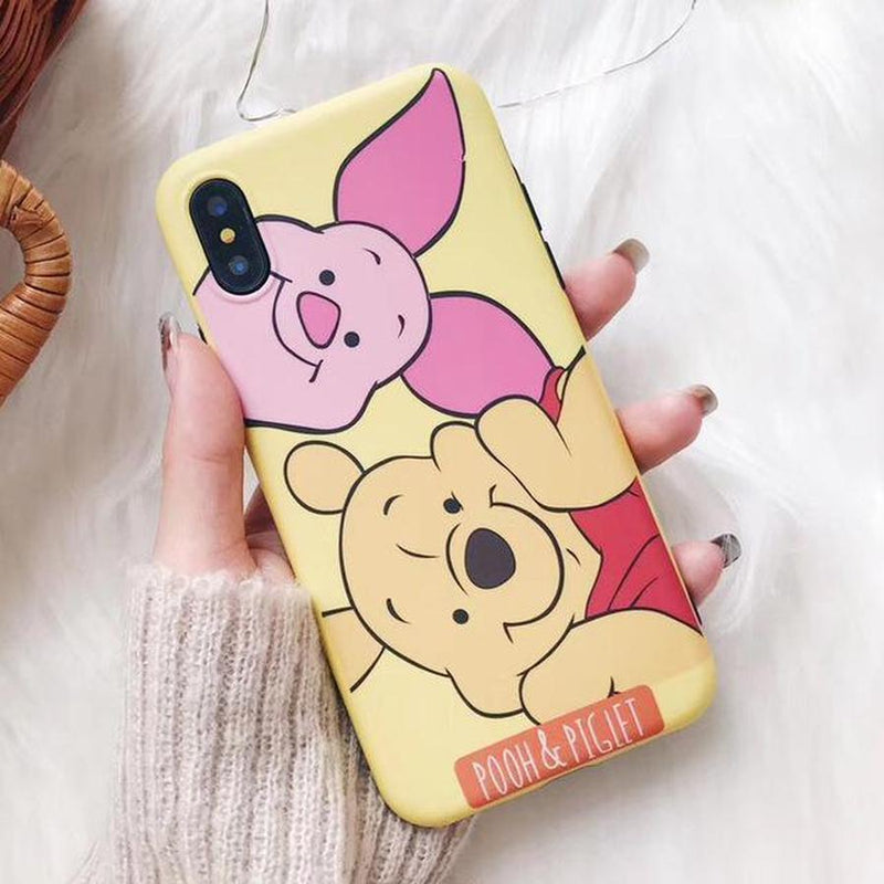 Mickey & Friends Soft Silicone iPhone Case Winnie  Pooh Piglet / For iphone 6 6s The Ambiguous Otter