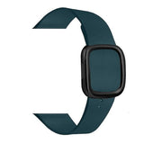 Modern Apple Watch Leather Loop  Band Forest Green | Black / 44mm | 42mm The Ambiguous Otter