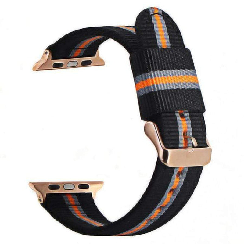 Mustard Racing Stripe Leather Apple WatchBand (Black 42/44mm) Buy At  DailyObjects