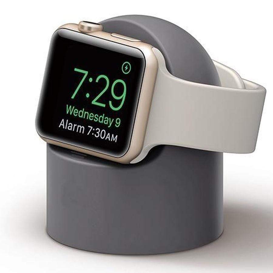 Night Stand Apple Watch Charging Pod Gray The Ambiguous Otter