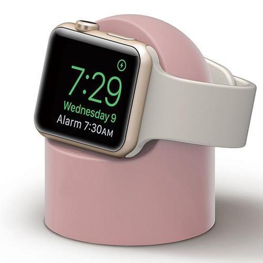Night Stand Apple Watch Charging Pod Pink The Ambiguous Otter