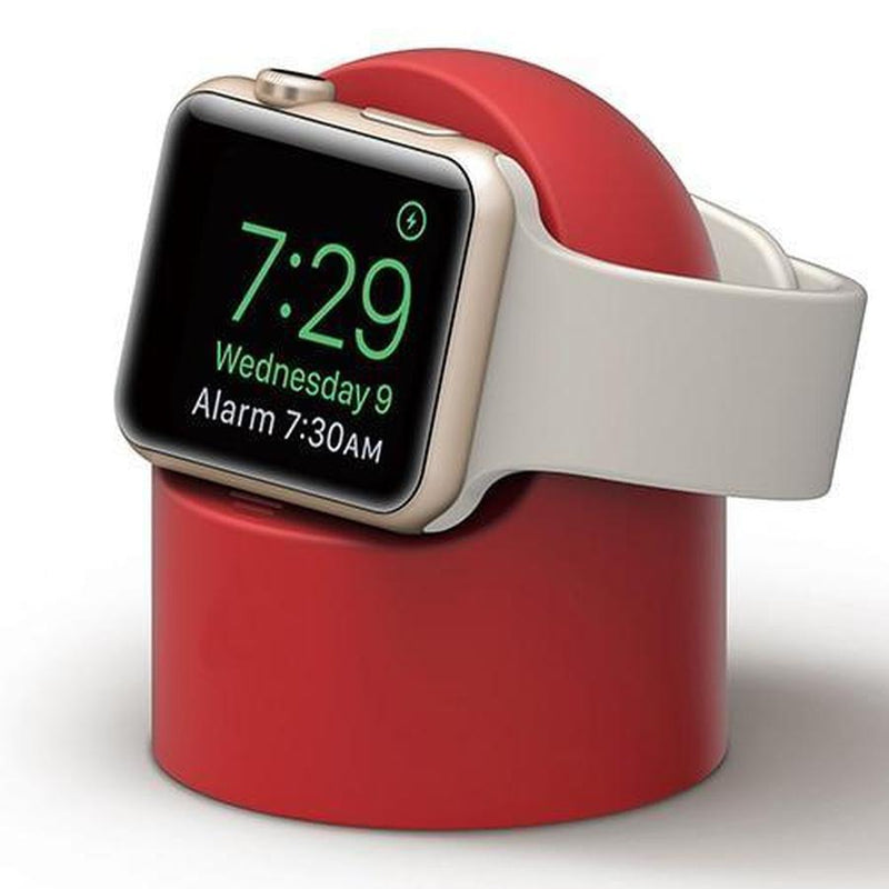 Night Stand Apple Watch Charging Pod Red The Ambiguous Otter