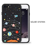 October Galaxy Hand Painted iPhone Case For iPhone XS / Solar System The Ambiguous Otter