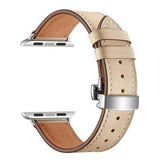 Olamoira Apple Watch Leather Band China / Apricot | Silver / 40mm The Ambiguous Otter
