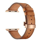 Olamoira Apple Watch Leather Band China / Brown | Rose Gold / 38mm The Ambiguous Otter