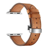 Olamoira Apple Watch Leather Band China / Brown | Silver / 40mm The Ambiguous Otter