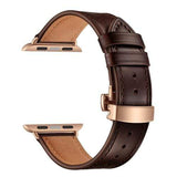 Olamoira Apple Watch Leather Band China / Dark Brown | Rose Gold / 40mm The Ambiguous Otter