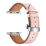 Olamoira Apple Watch Leather Band China / Pink | Silver / 40mm The Ambiguous Otter