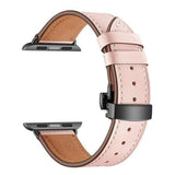 Olamoira Apple Watch Leather Band Pink | Black / 40mm The Ambiguous Otter
