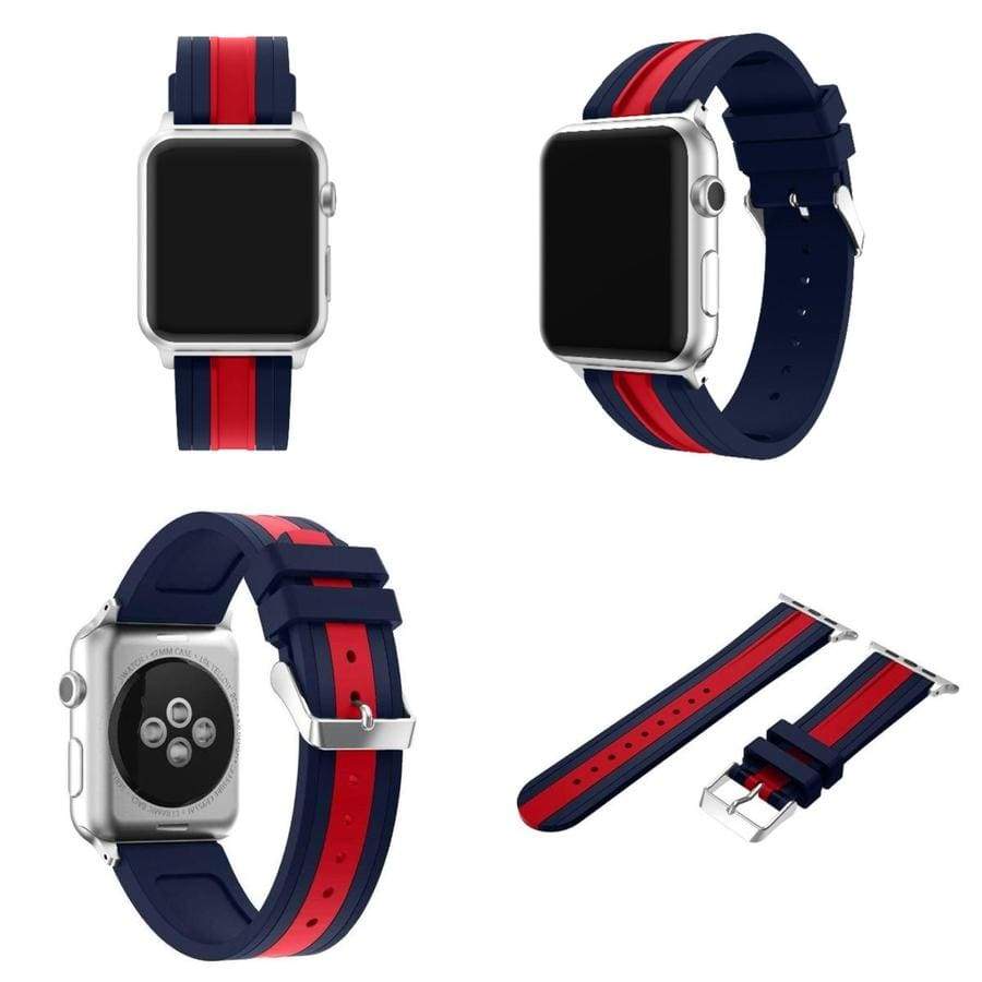 Otter's Athleisure Apple Watch Band blue red / 38mm The Ambiguous Otter