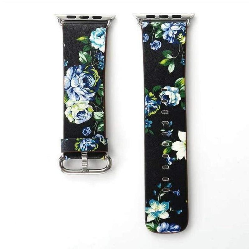 Otter's Exclusive Floral Apple Watch Band black green / 38mm | 40mm The Ambiguous Otter
