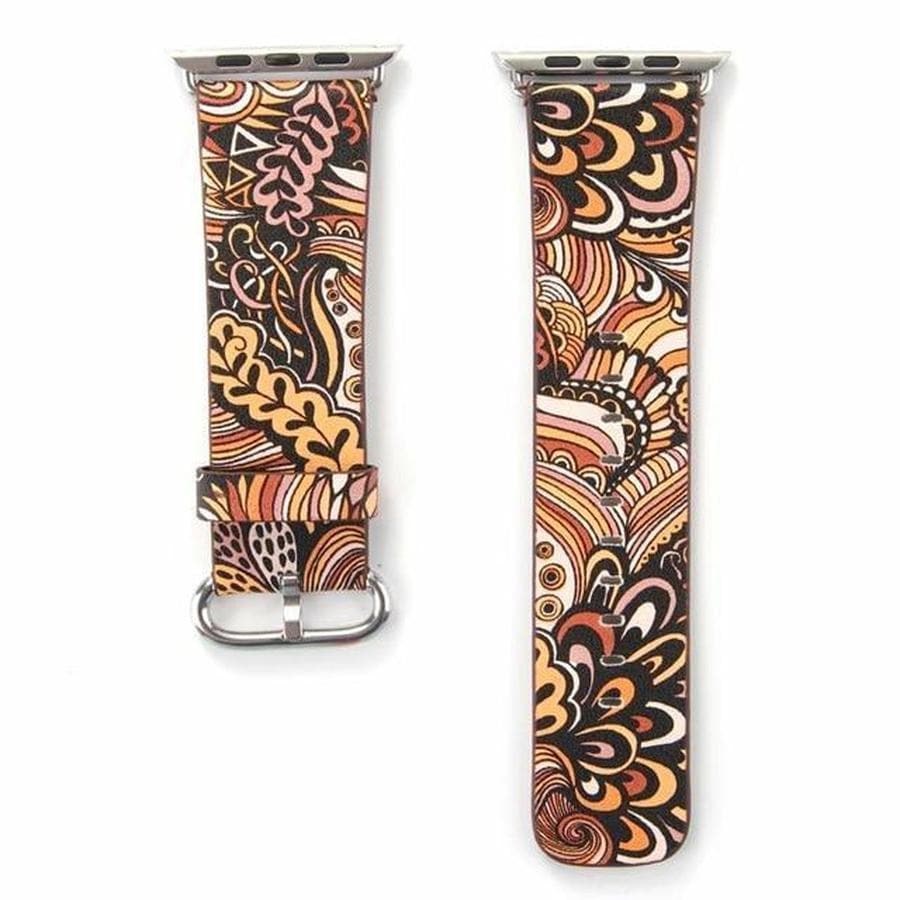 Otter's Exclusive Floral Apple Watch Band gold / 38mm | 40mm The Ambiguous Otter