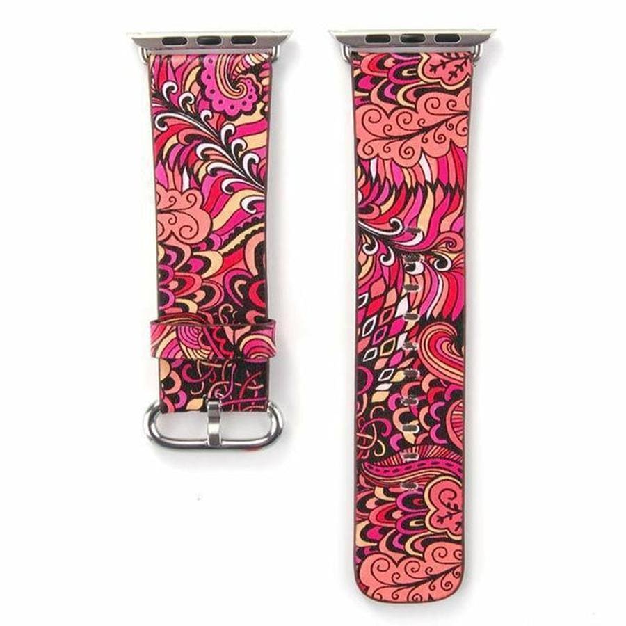 Otter's Exclusive Floral Apple Watch Band rose red / 38mm | 40mm The Ambiguous Otter