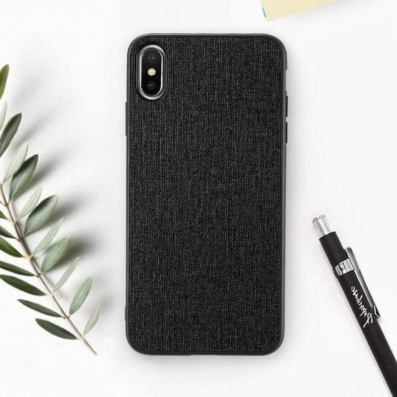 Otter's Fabric Silicone iPhone Case For iPhone X / Black The Ambiguous Otter