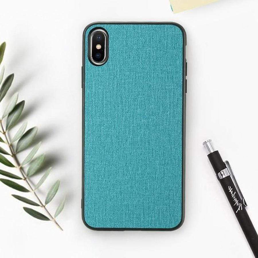 Otter's Fabric Silicone iPhone Case For iPhone XR (6.1) / Turquoise The Ambiguous Otter