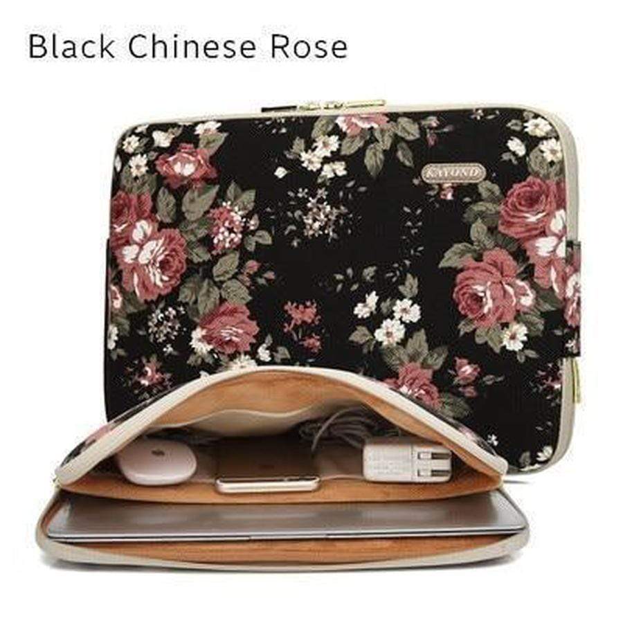 Otter's Kayond Canvas Laptop Sleeves Black Chinese Rose / 15.6-inch The Ambiguous Otter