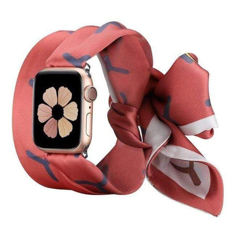 Petunia Ascot Apple Watch Scarf Band Scarlet / 38mm | 40mm The Ambiguous Otter
