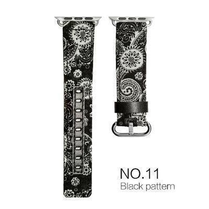 Premium Genuine Leather & Denim Apple Watch Band NO11 / 42mm The Ambiguous Otter