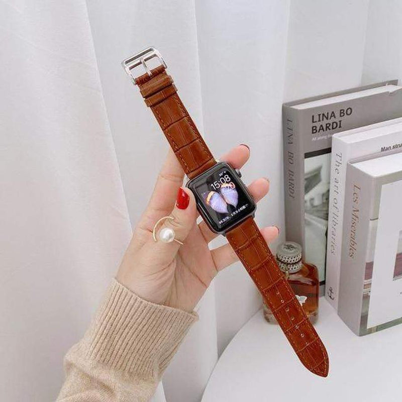 Qerzez Apple Watch Leather Band brown / 42mm | 44mm The Ambiguous Otter