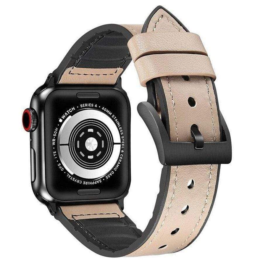 Raven Apple Watch Silicone Leather Band The Ambiguous Otter