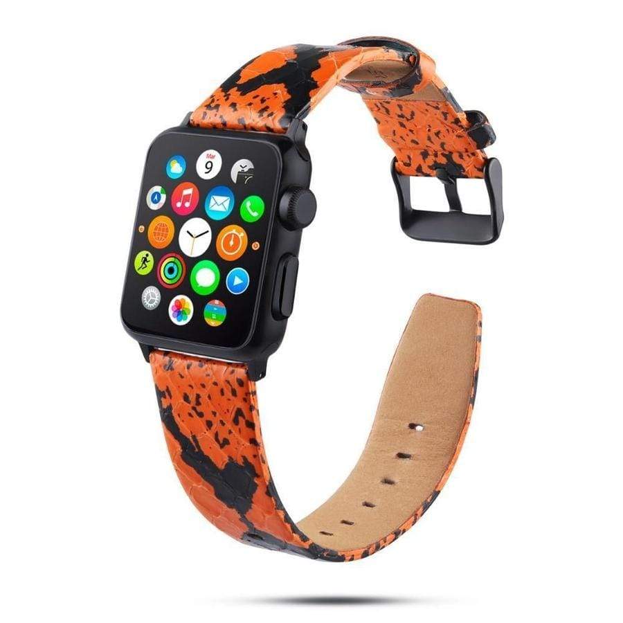 Reptile Party Apple Watch Leather Band The Ambiguous Otter