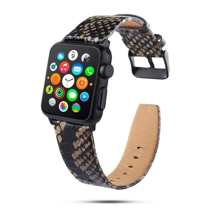 Reptile Party Apple Watch Leather Band The Ambiguous Otter
