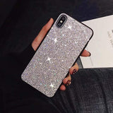 Rhinestone Encrusted iPhone Case Silver / For iPhone 6 6s The Ambiguous Otter