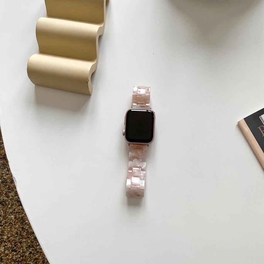 Rose Water Apple Watch Resin Band The Ambiguous Otter