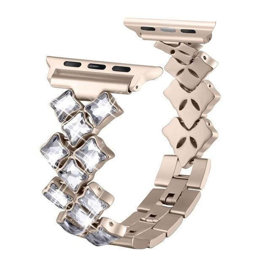 Scarlett Sparkly Crystal Apple Watch Band Gold Crystal / 38mm | 40mm The Ambiguous Otter