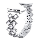 Scarlett Sparkly Crystal Apple Watch Band Silver Crystal / 38mm | 40mm The Ambiguous Otter