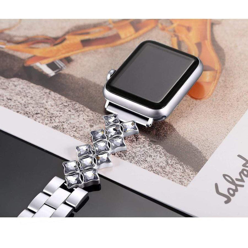 Scarlett Sparkly Crystal Apple Watch Band The Ambiguous Otter
