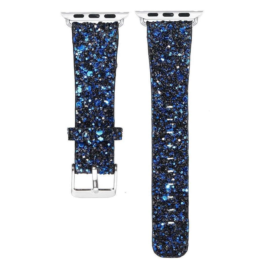 Shimmer Glimmer Apple Watch Glitter Band Blue Black / 38mm | 40mm The Ambiguous Otter