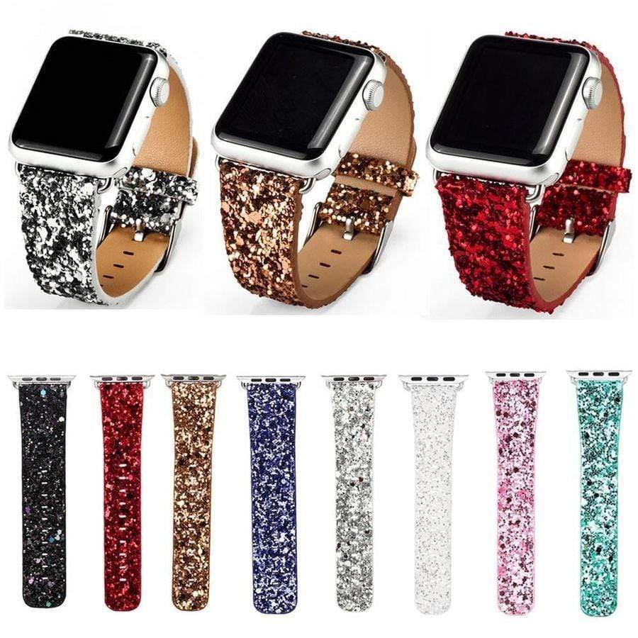 Shimmer Glimmer Apple Watch Glitter Band The Ambiguous Otter