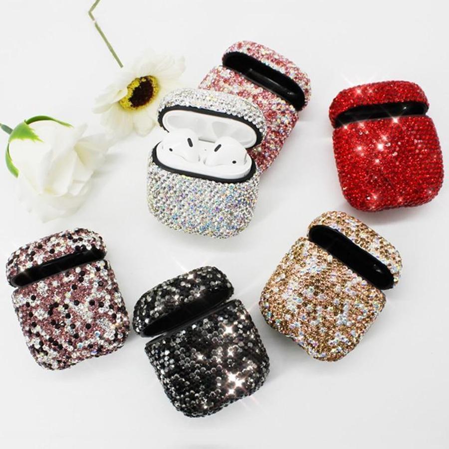Shiny Rhinestone Encrusted AirPods Case The Ambiguous Otter