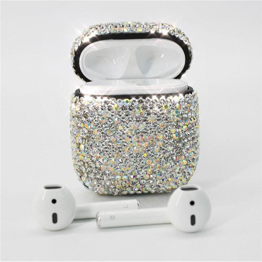 Shiny Rhinestone Encrusted AirPods Case The Ambiguous Otter