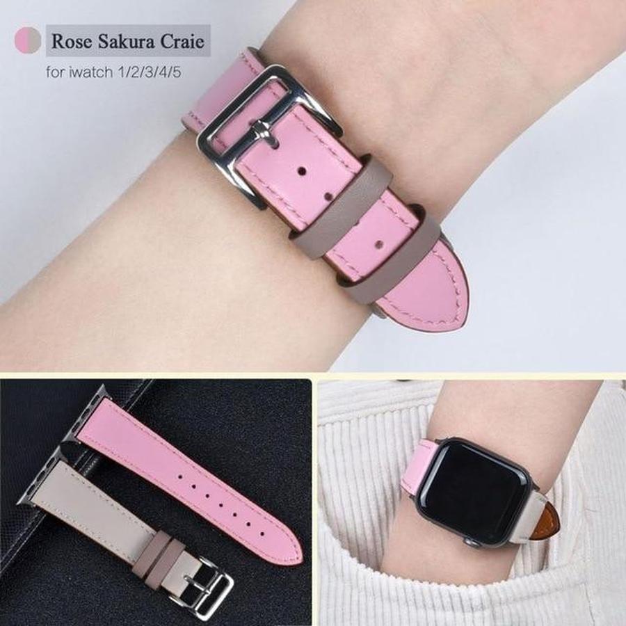 Single Tour Apple Watch Leather Band Rose Sakura Carie / for 38mm and 40mm The Ambiguous Otter