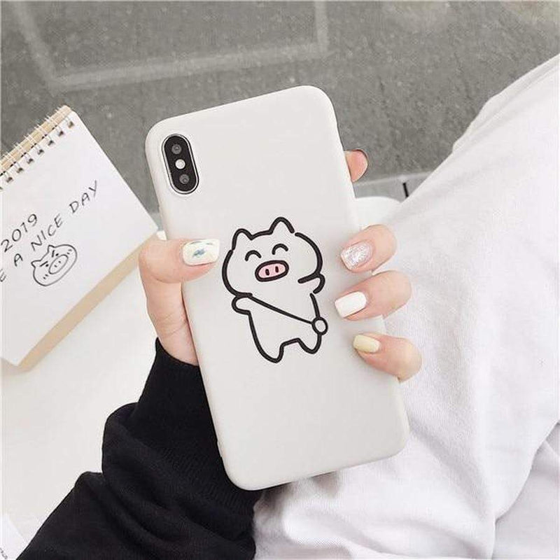 Soft Touch Pastel iPhone Case 10 / For iPhone X XS The Ambiguous Otter